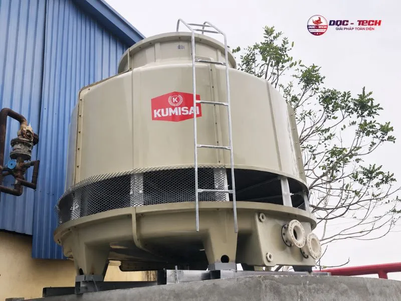 Tháp giải nhiệt Kumisai KMS 125RT kết cấu dạng tròn