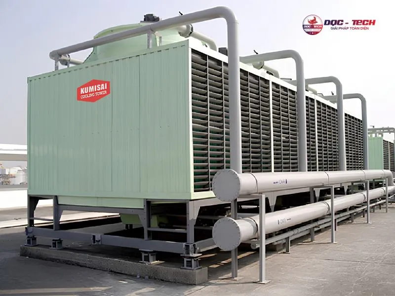 Thiết kế tổng thể tháp giải nhiệt Kumisai KMS 400RT*2cell