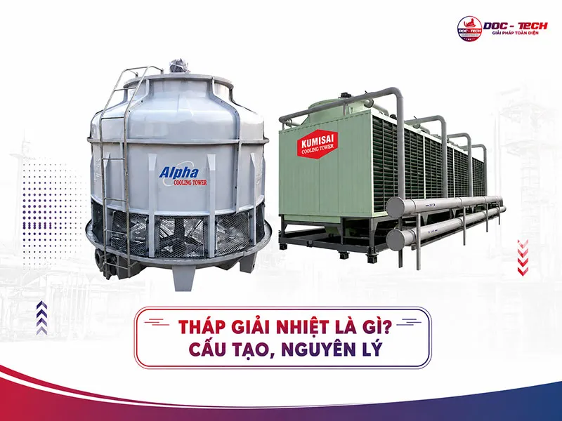 Tháp giải nhiệt là gì? Cấu tạo, nguyên lý và ứng dụng