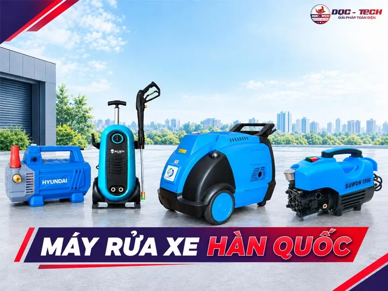 Top 14+ Máy rửa xe Hàn Quốc: Xịt khỏe - Bền bỉ - Giá ổn