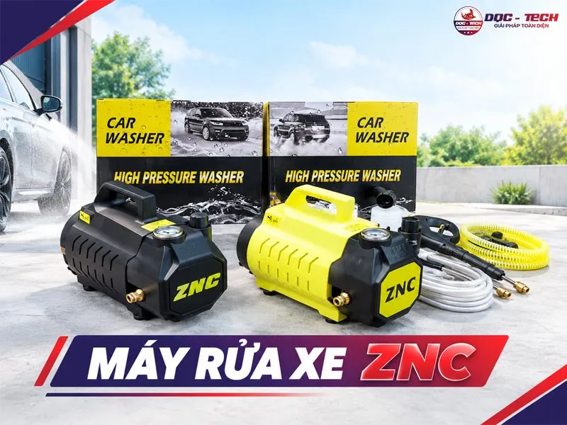 TOP 7+ máy rửa xe ZNC: Hiện đại - Xịt khỏe - Bền chắc