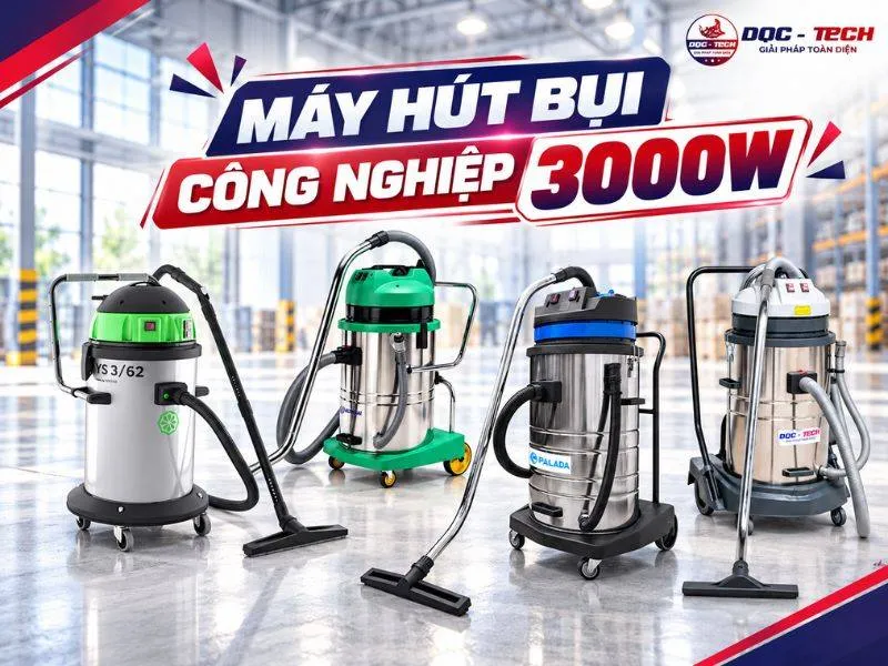 11+ Máy hút bụi công nghiệp 3000W đáng tiền 2026