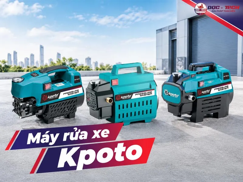 TOP 6+ Máy rửa xe Kpoto: Nhỏ gọn - Xịt khỏe - Giá tốt