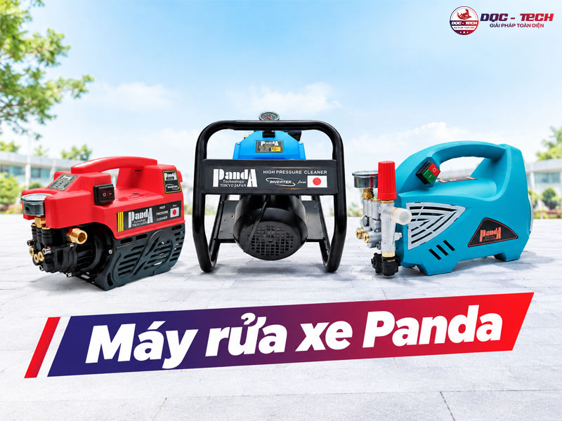 TOP 10 Máy rửa xe Panda: Gọn nhỏ, xịt khỏe, giá ổn áp