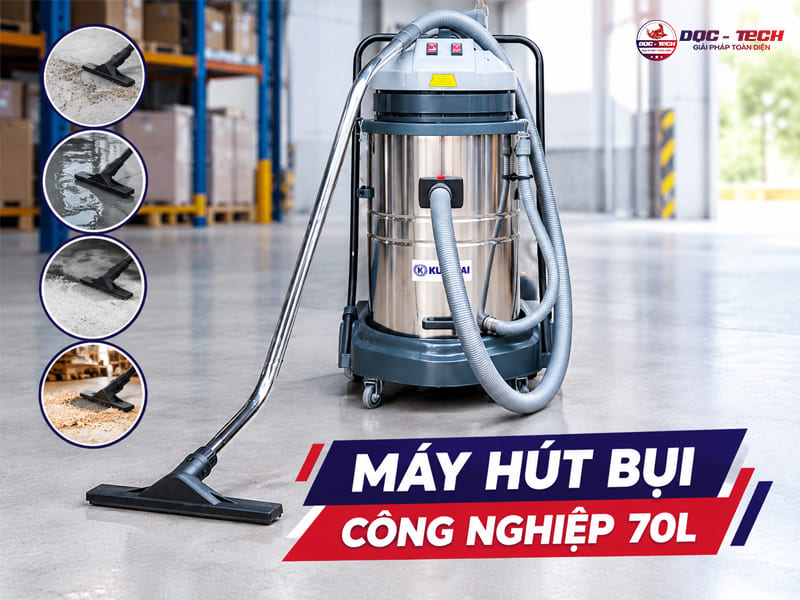 Top 10 máy hút bụi công nghiệp 70 Lít hút đâu sạch đó