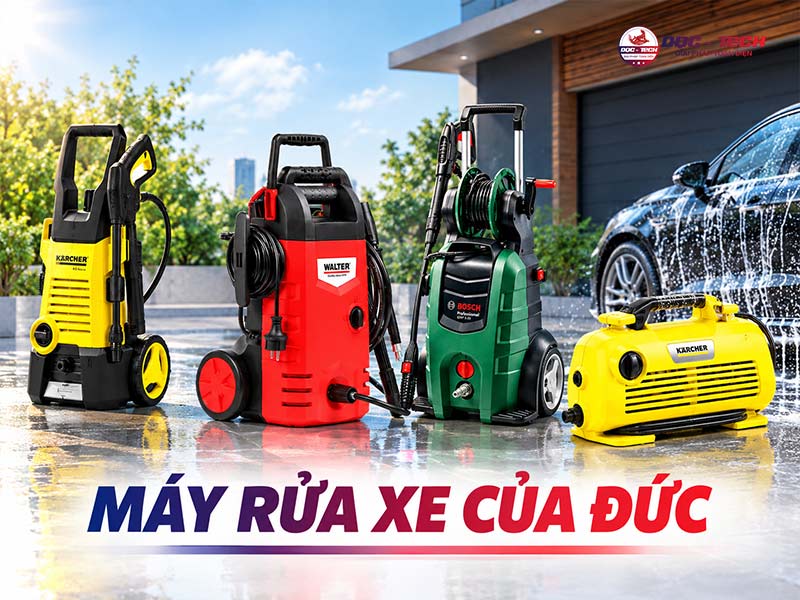12+ Máy rửa xe của Đức: Chất lượng châu Âu, Xịt rửa mạnh