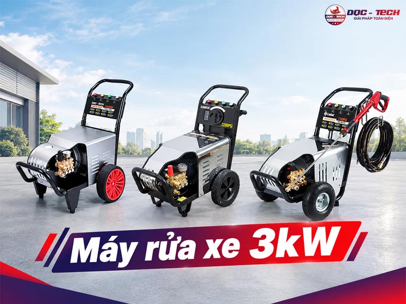 Top 14 Máy rửa xe 3kW: Mạnh mẽ, Giá tốt, Dễ tìm mua