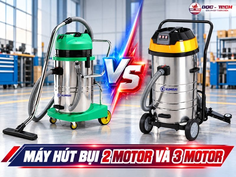 Máy hút bụi 2 motor và 3 motor: Đâu mới là chân ái?