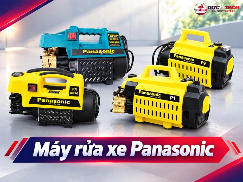 TOP 7 Máy rửa xe Panasonic: Gọn nhỏ - Xịt khỏe - Giá tốt