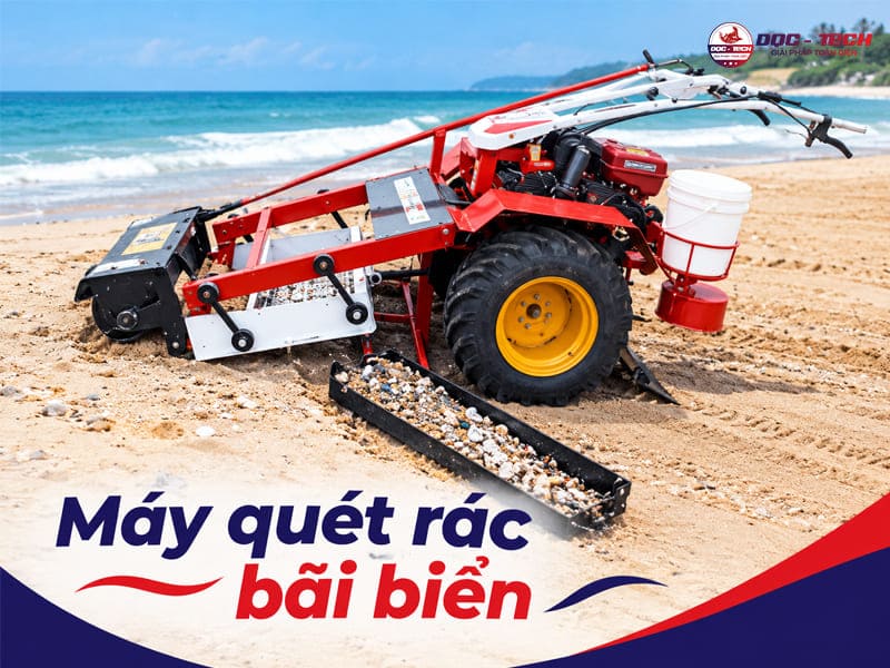 7+ Máy quét rác bãi biển: Thu gom rác nhanh vượt trội