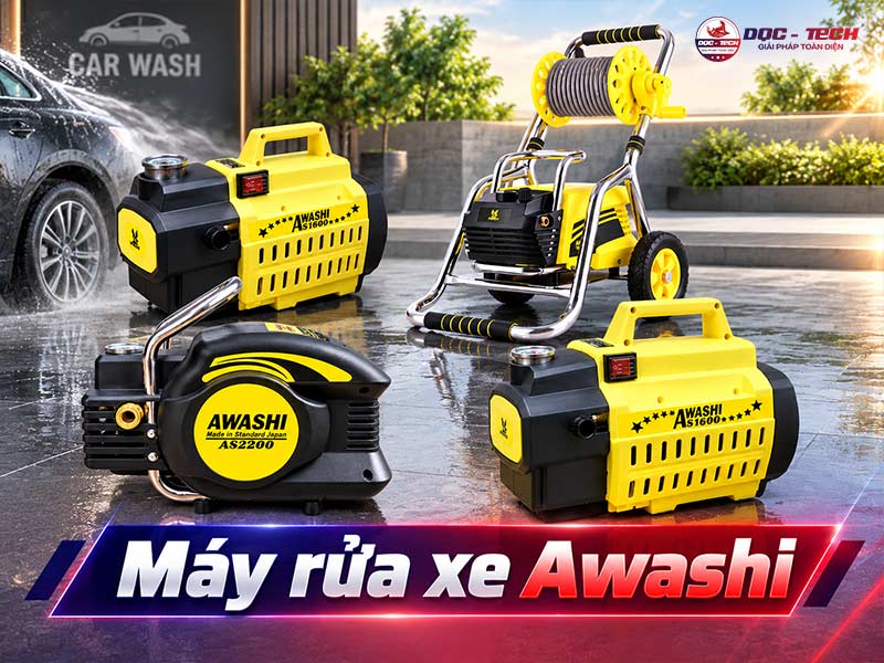 TOP 5 Máy rửa xe Awashi: Gọn nhỏ - Xịt khỏe - Giá tốt