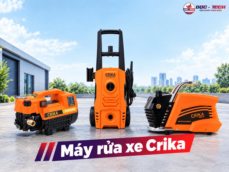 TOP 8 Máy rửa xe Crika: Gọn nhỏ, Xịt khỏe, Giá tốt