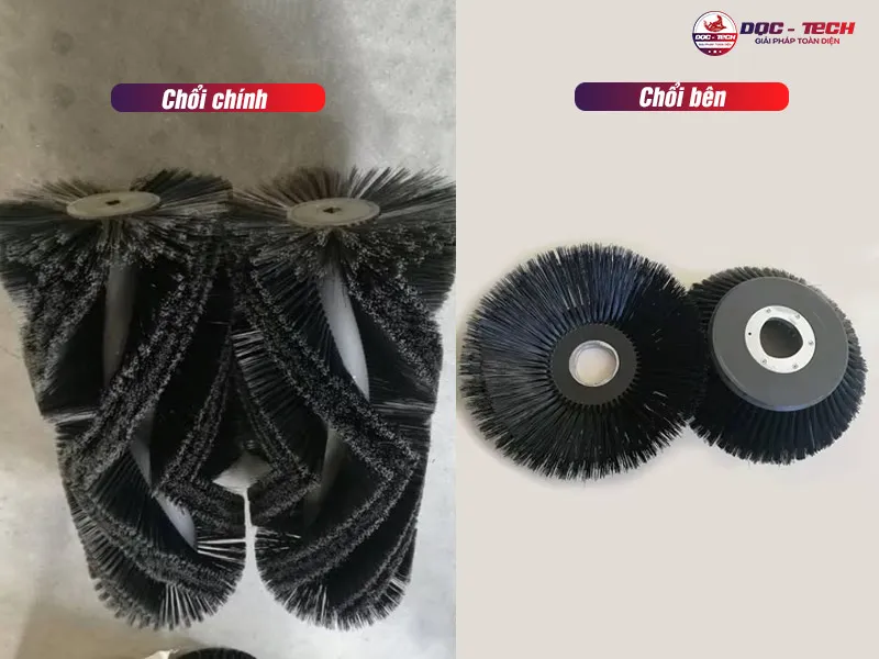 2 loại chổi xe quét đường 2 loại chổi xe quét đường