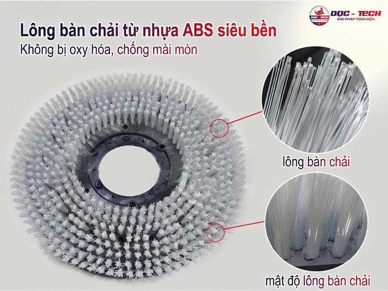 Bàn chải máy chà sàn liên hợp cấu tạo