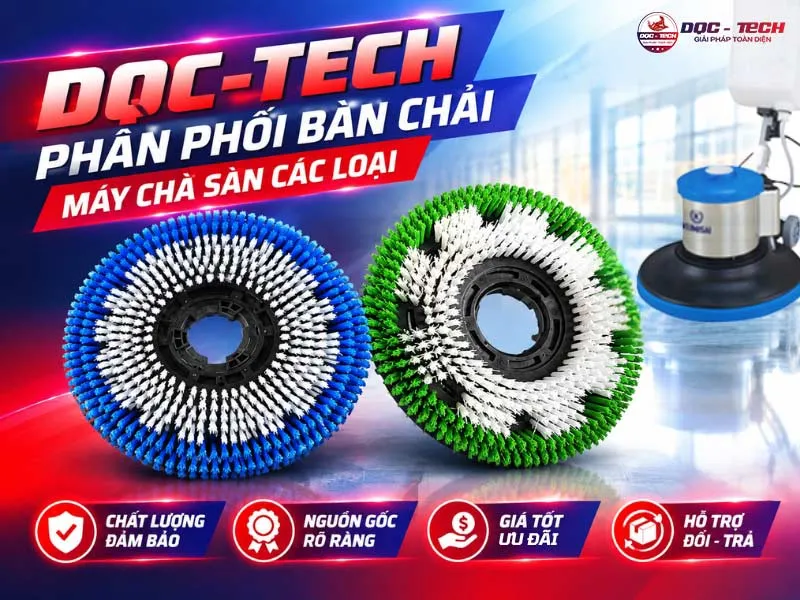Bàn chải máy chà sàn: nơi bán
