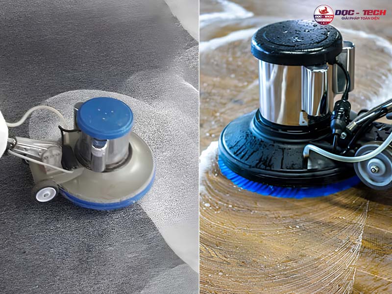 Bàn chải mềm máy chà sàn: ứng dụng