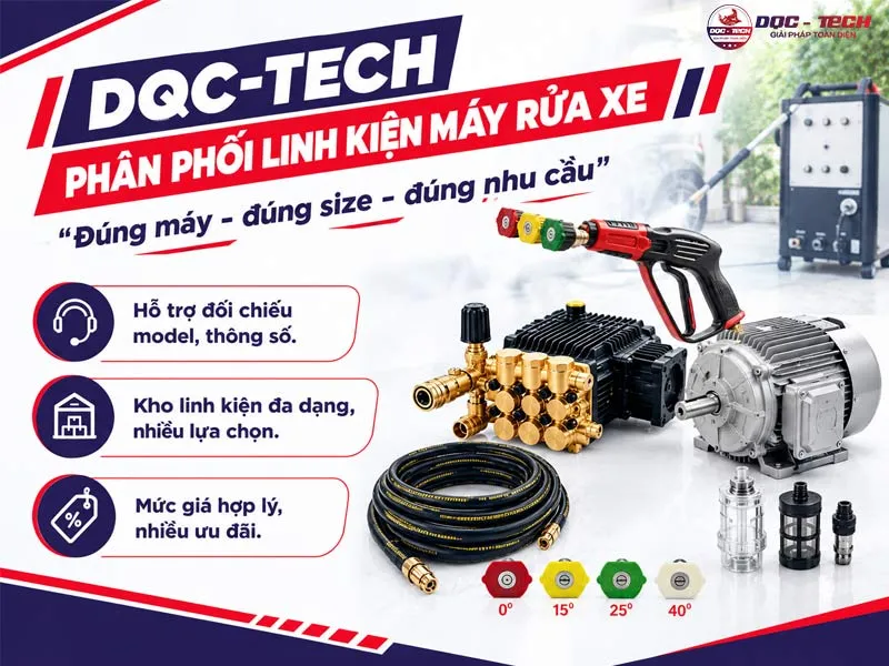 Bán linh kiện máy rửa xe 