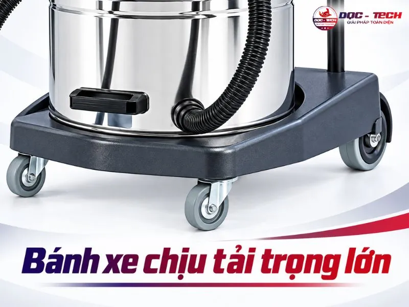 Bánh xe Máy hút bụi công suất lớn TopClean TC 70S chịu tải lớn