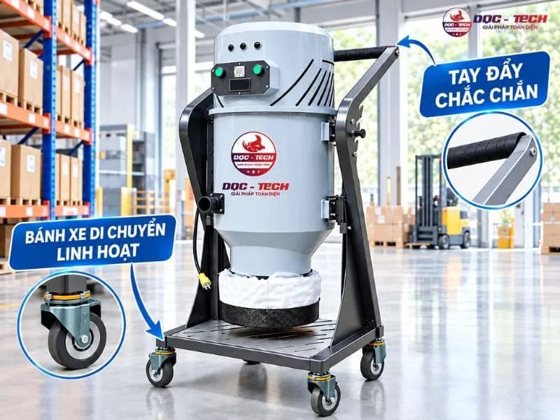 banh-xe-may-hut-bui-dqc-tech.jpg Thiết kế máy hút bụi nhà xưởng DQC Tech 33L tiện lợi