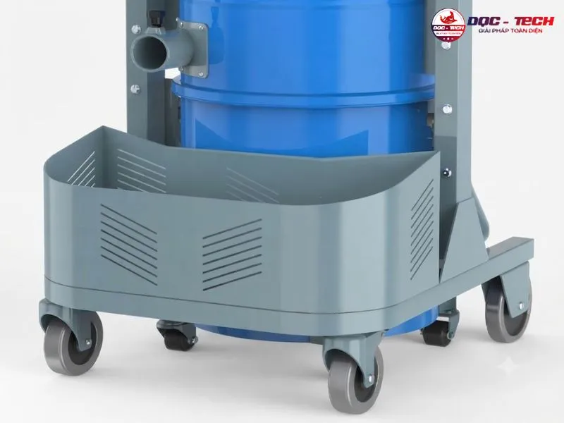 Bánh xe máy hút bụi nhà xưởng Kumisai KMS 360DT giúp di chuyển linh hoạt