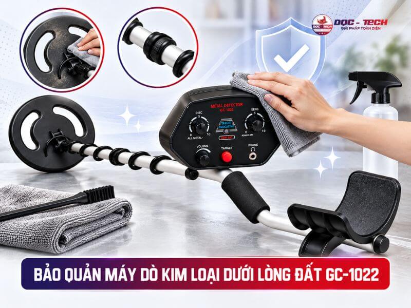 Bảo quản máy dò tìm kim loại GC-1022 cần lưu ý những gì