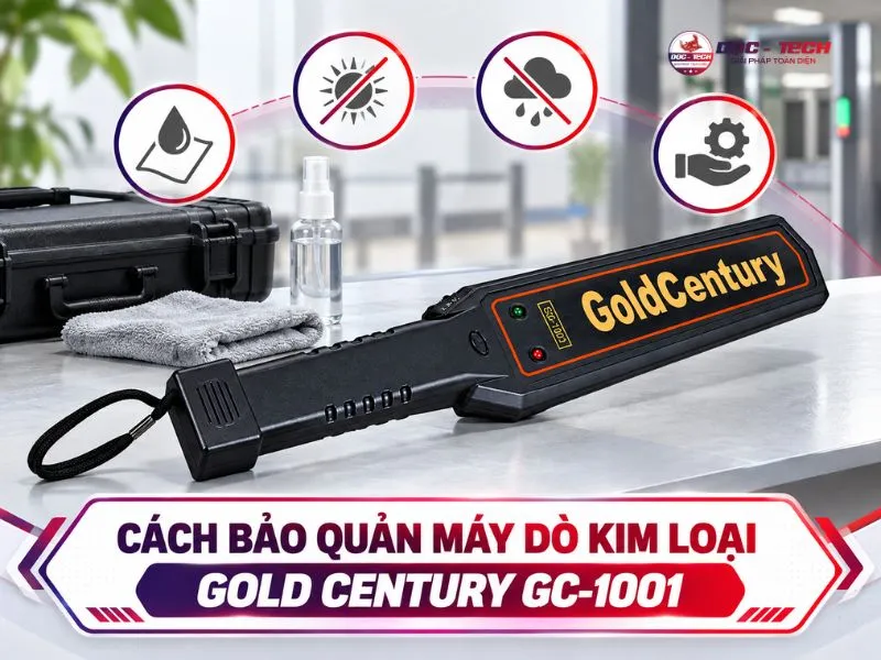 Chia sẻ mẹo bảo quản máy rà kim loại Gold Century GC-1001