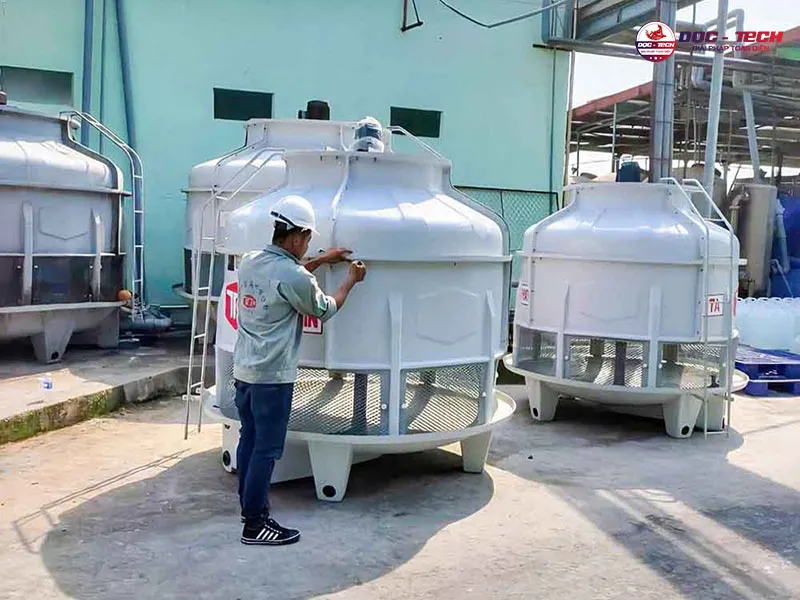 Thiết kế của tháp giải nhiệt tròn