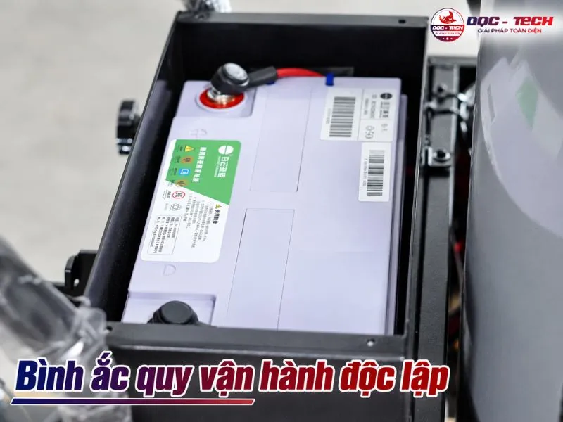 Bình ắc quy máy hút bụi Kumisai vận hành độc lập