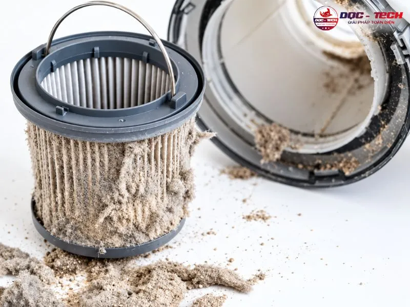 Bộ lọc máy hút bụi thanh lý thường bị bẩn