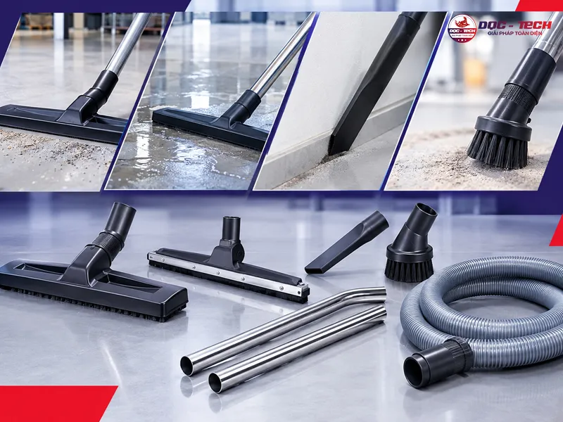 bộ phụ kiện của máy hút bụi  Kumisai KMS 60-3 chuyên dụng