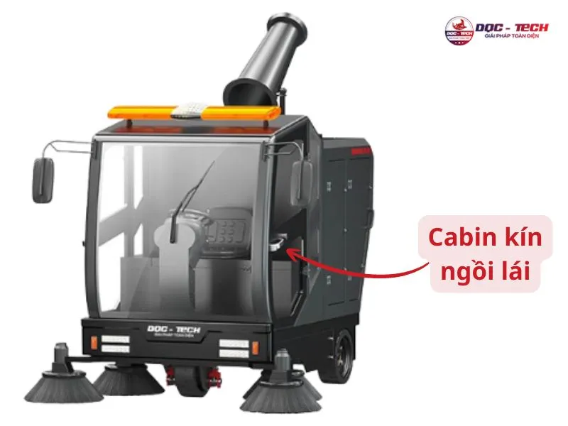 trang bị cabin kín ngồi lái