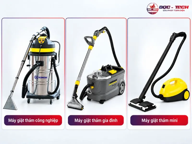 Các loại máy giặt thảm công nghiệp được ưa chuộng hiện nay