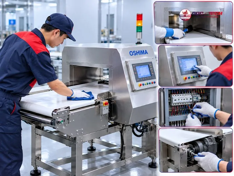 Vệ sinh và bảo quản máy rò tìm kim loại Oshima