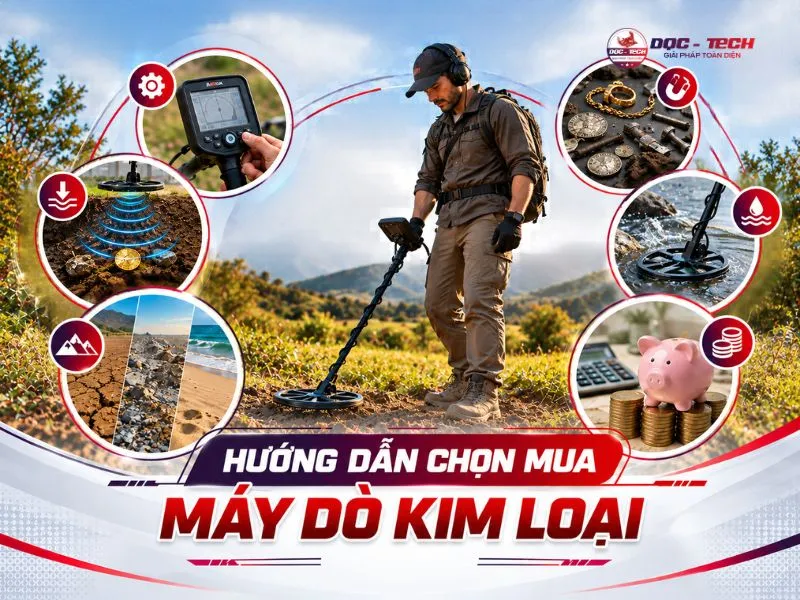 Hướng dẫn chọn mua máy dò kim loại phù hợp