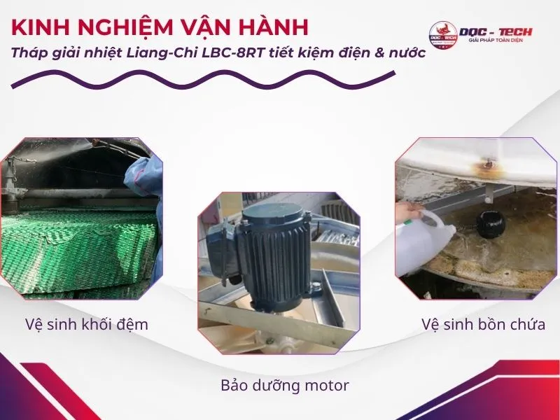 Kinh nghiệm vận hành tháp hạ nhiệt Liang Chi LBC-8RT