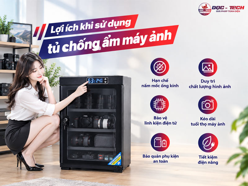 Lợi ích khi dùng tủ chống ẩm đúng cách