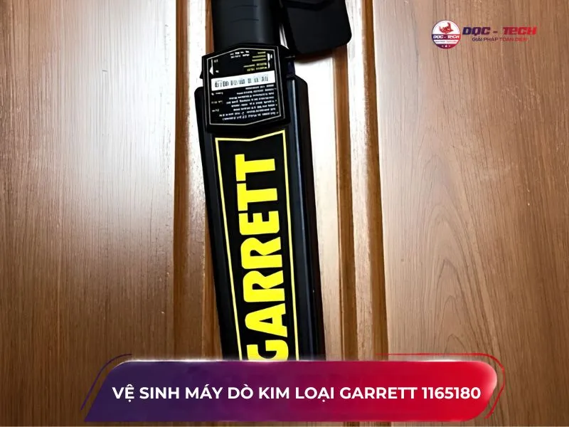 Các bước vệ sinh máy dò kim loại Garrett 1165180