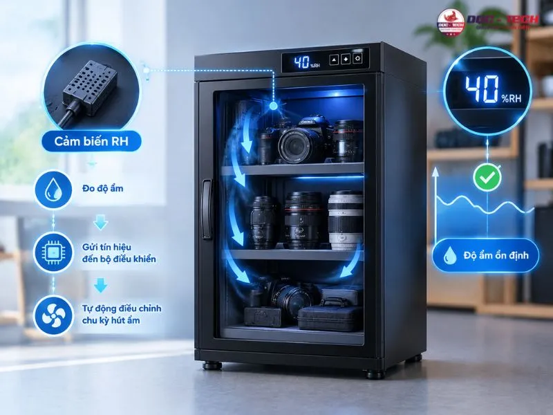 Cảm biến thông minh, tự cân bằng ẩm tốt