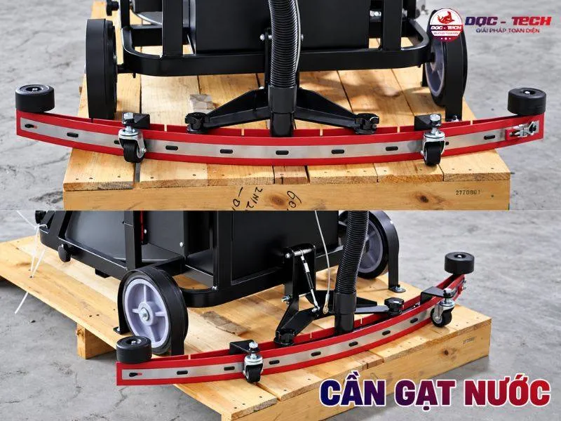 Cần gạt của máy hút bụi công nghiệp KMS 602T gom nước hiệu quả