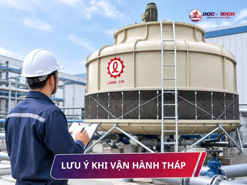 Theo dõi tháp giải nhiệt Liang Chi LBC-1000RT trong suốt quá trình vận hành
