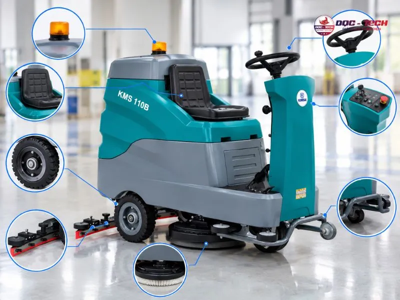 cấu tạo nên máy chà sàn Kumisai KMS 110B