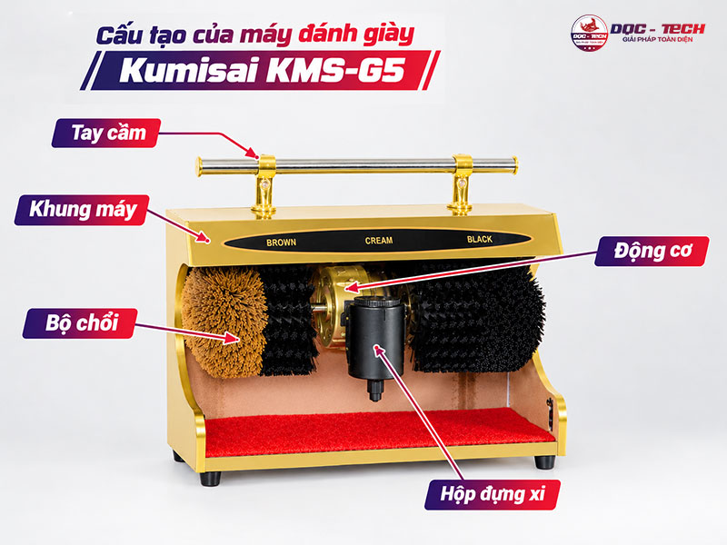 Máy đánh giày tự động giá rẻ Kumisai KMS-G5 chính hãng
