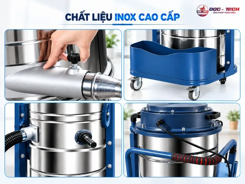 cau-tao-may-hut-bui-nha-xuong.jpg Kết cấu máy hút bụi Kumisai KMS67 từ chất liệu inox cao cấp