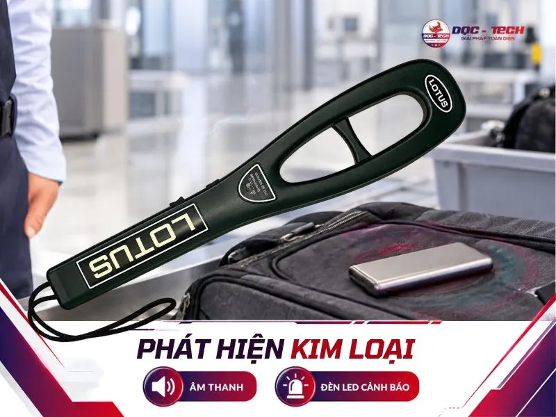 2 chế độ cảnh báo phát hiện kim loại trên máy rà Lotus M-7