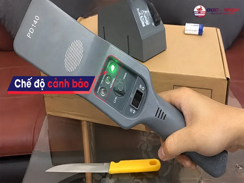 chế độ cảnh báo máy dò kim loại cầm tay PD140