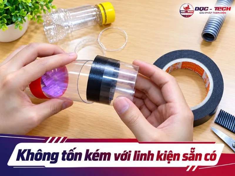 Chế máy hút bụi công nghiệp không tốn kém với linh kiện sẵn có