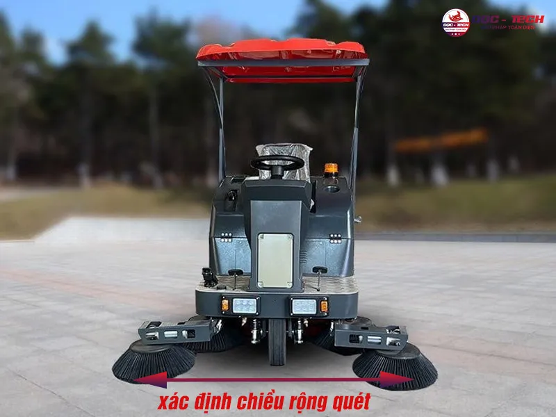 Chọn độ rộng xe quét rác ngồi lái 