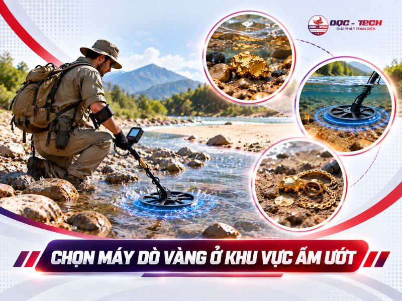Mẹo chọn mua máy dò vàng ở khu vực ẩm ướt