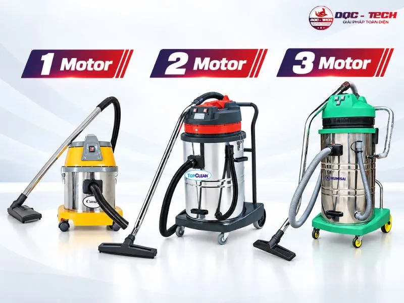 Chọn thiết bị hút bụi công suất lớn theo motor