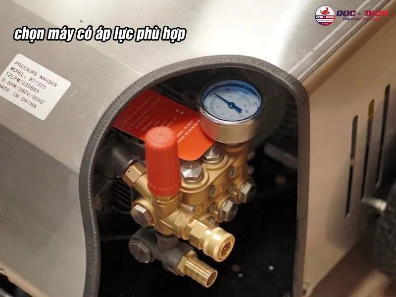 Chọn áp lực máy rửa xe Palada